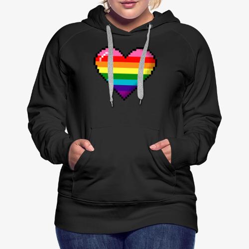 Gilbert Baker Original LGBTQ Gay Rainbow Pride 8- - Women's Premium Hoodie