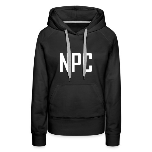 N P C logo in white - Women's Premium Hoodie