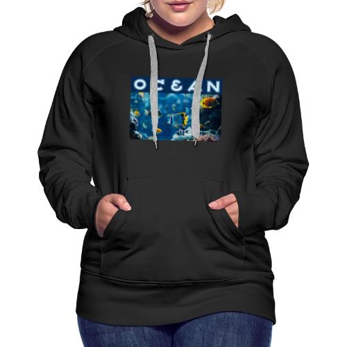 Ocean: Underwater Radiance - Women's Premium Hoodie