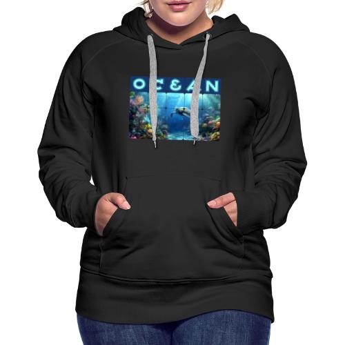 Ocean: Turtle Drift - Women's Premium Hoodie