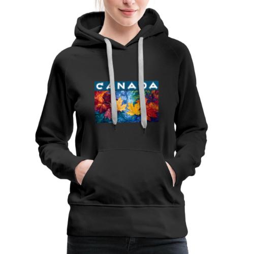 Canada in Brushstrokes - Women's Premium Hoodie
