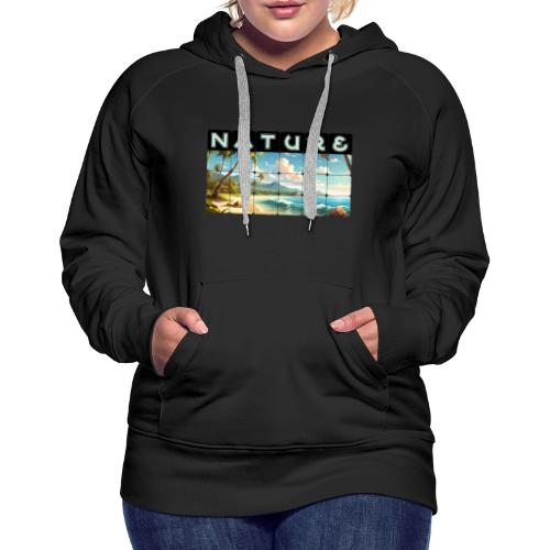 Nature: Sun-Kissed Shore - Women's Premium Hoodie