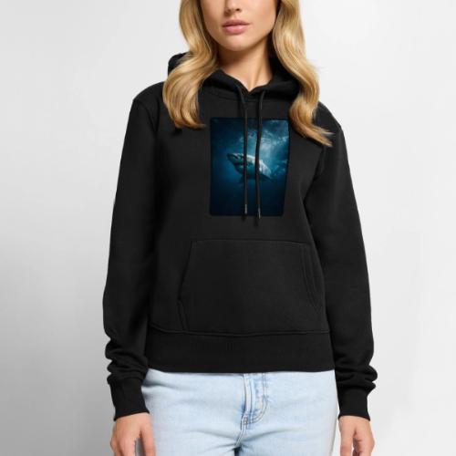 Great White Shark Ocean Design - Women's Premium Hoodie