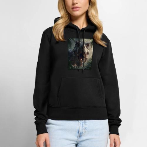 T Rex Jungle Roar Design - Women's Premium Hoodie