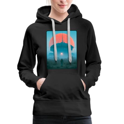 Astronaut Alien Outpost Design - Women's Premium Hoodie