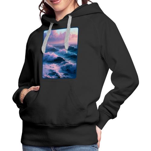 Dreamy Pastel Ocean Sunset Art - Women's Premium Hoodie