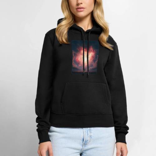 Supernova Sky Sci-Fi Artwork - Women's Premium Hoodie