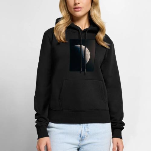 Crescent Moon Celestial Artwork - Women's Premium Hoodie