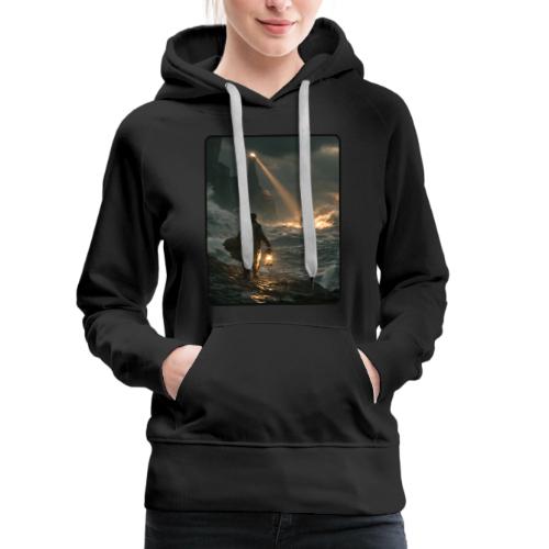 The Lone Lightkeeper's Beacon - Women's Premium Hoodie