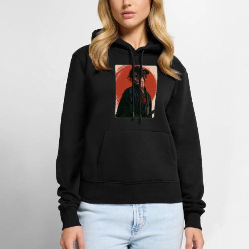 Samurai Beneath the Red Sun - Women's Premium Hoodie