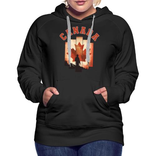 Proud Canadian Shadow - Women's Premium Hoodie