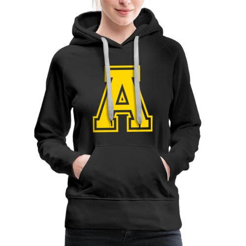 Letter A – Capital Athletic Alphabet Monogram - Women's Premium Hoodie