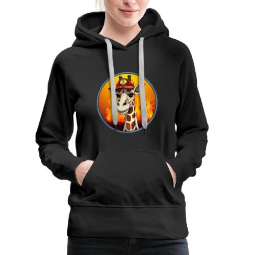 Giraffe Firefighter - Women's Premium Hoodie