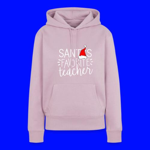 Santa's Favorite Teacher Christmas Teacher T-Shirt - Women's Premium Hoodie
