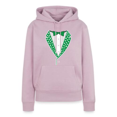 Star Tuxedo in Green PNG - Women's Premium Hoodie