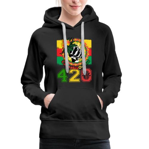 Antic 420 OnFire Herb Weed Marijuana Design - Women's Premium Hoodie