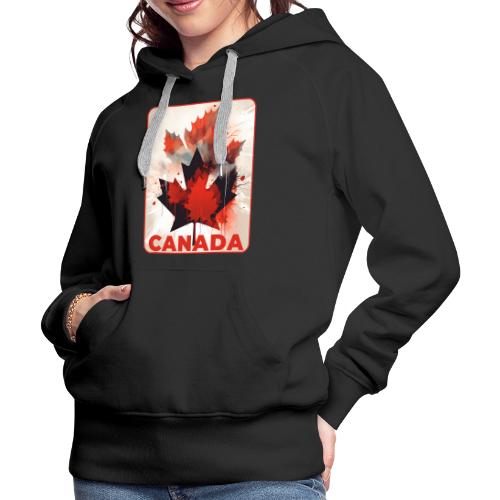 Canada Inked Leaf - Women's Premium Hoodie