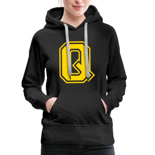 Letter Q – Capital Athletic Alphabet Monogram - Women's Premium Hoodie