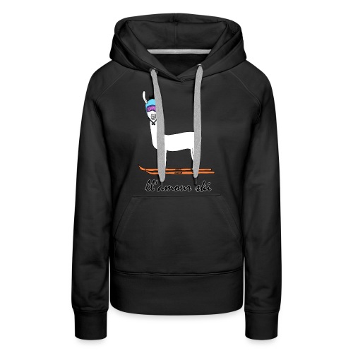 Skiin' llama - Women's Premium Hoodie