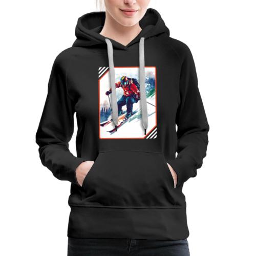 Skiing is Life - Women's Premium Hoodie