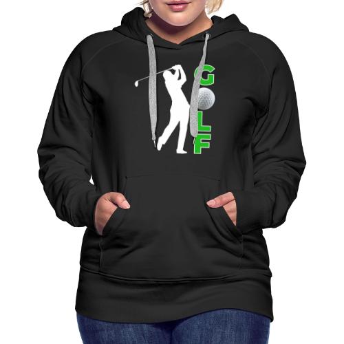 Golf: Classic Golf Motion - Women's Premium Hoodie