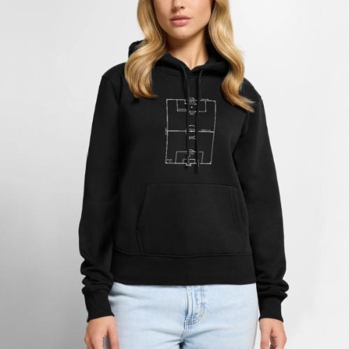 Soccer Pitch layout guide - Women's Premium Hoodie
