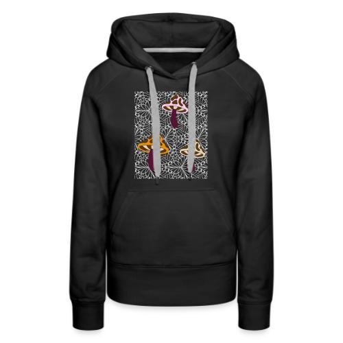 Fall Season Mushroom Designs - Women's Premium Hoodie