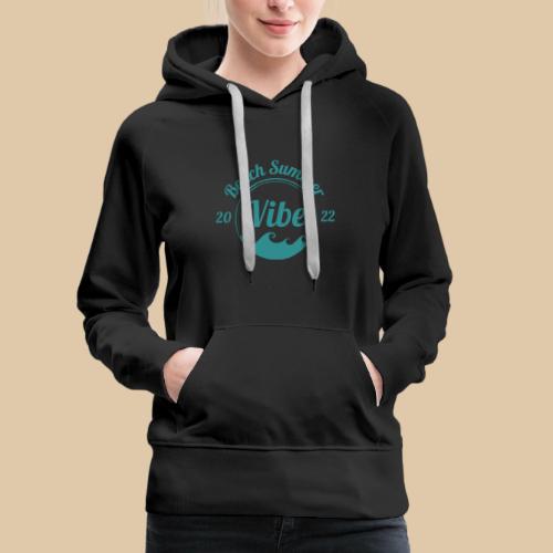 Beach Summer seafoam 2 - Women's Premium Hoodie