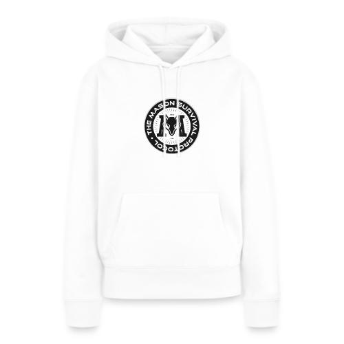 MasonSurvival Protocol White Text - Women's Premium Hoodie