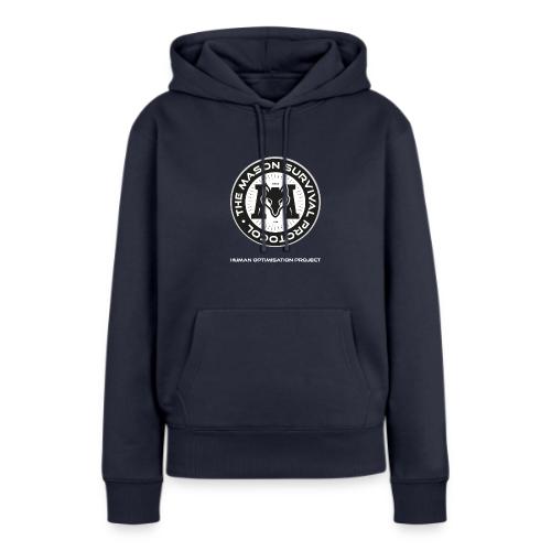 MasonSurvival Protocol White Text - Women's Premium Hoodie