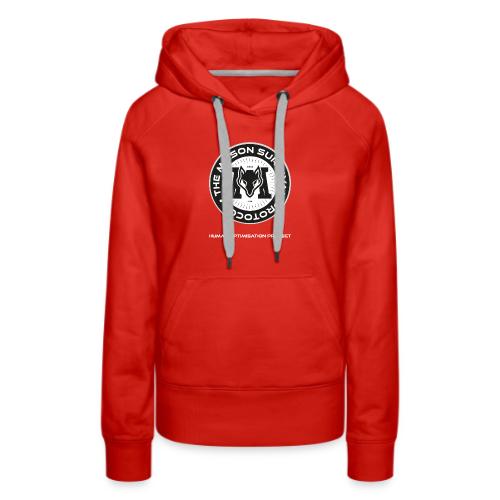 MasonSurvival Protocol White Text - Women's Premium Hoodie
