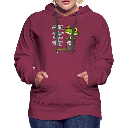 Public Comment Lizard Design - Women's Premium Hoodie