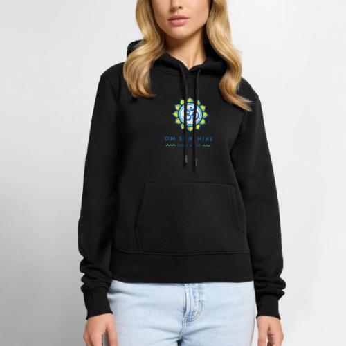 Om Sunshine Yoga transparent back original file - Women's Premium Hoodie