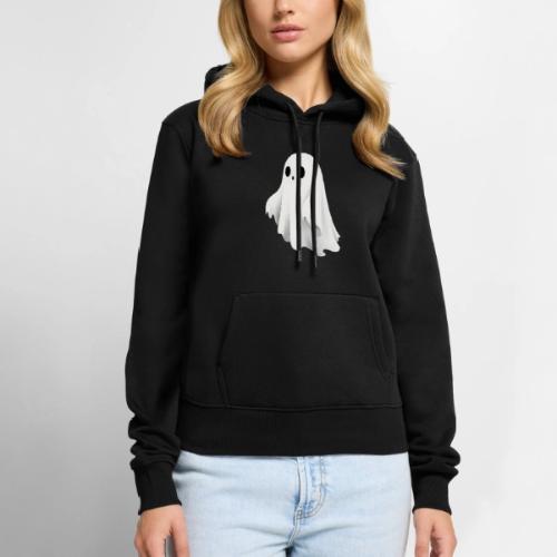 Cute Ghost Cartoon Design - Women's Premium Hoodie