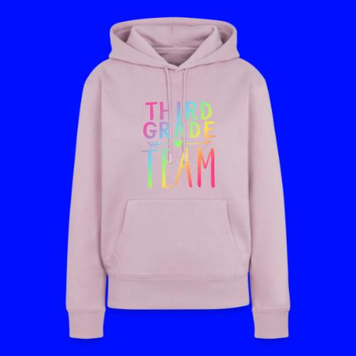 Third Grade Team Neon Rainbow Teacher T-Shirts - Women's Premium Hoodie