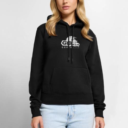 go bw white text - Women's Premium Hoodie