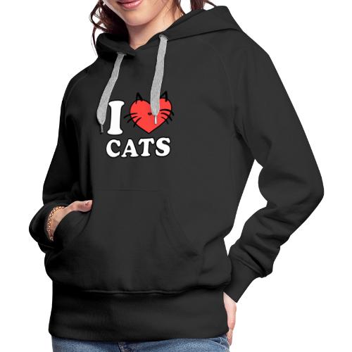 i love cats - Women's Premium Hoodie