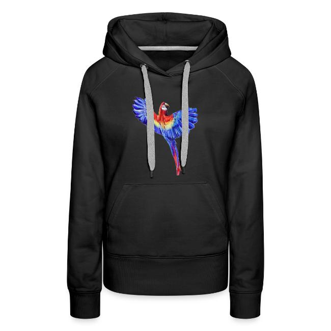 Scarlet macaw parrot
