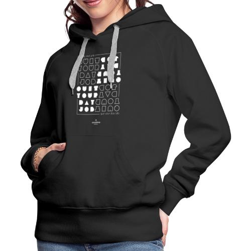 Quit upside white - Women's Premium Hoodie