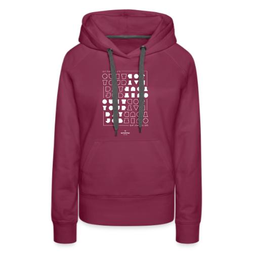 Quit upside white - Women's Premium Hoodie