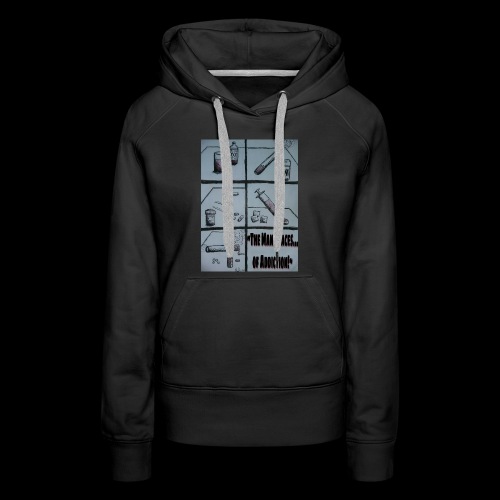 The Many Faces of Addiction - Women's Premium Hoodie