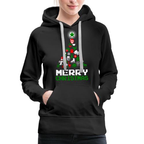 Ornament Merry Christmas Tree - Women's Premium Hoodie