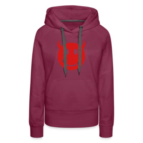 Smiley Devil Face - Women's Premium Hoodie