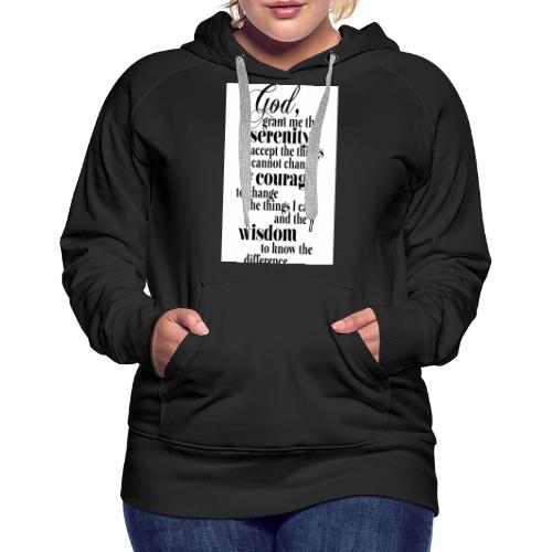 Serenity Prayer - Women's Premium Hoodie