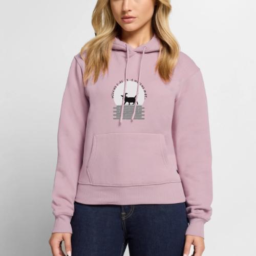 Witch's Cat In A Witch's Hat - Women's Premium Hoodie