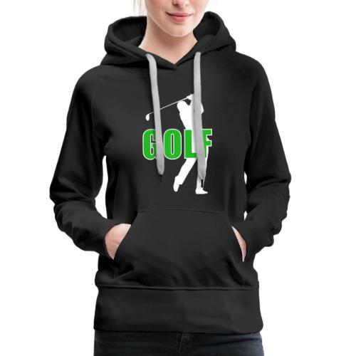 Golf: Classic Golf Motion - Women's Premium Hoodie
