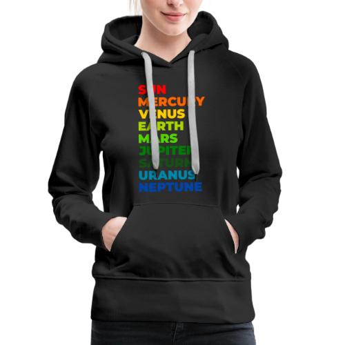 Color the solar system - Women's Premium Hoodie