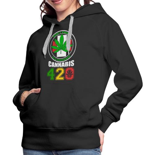 Lighthearted 420 Organic Ganja Weed Marijuana Desi - Women's Premium Hoodie
