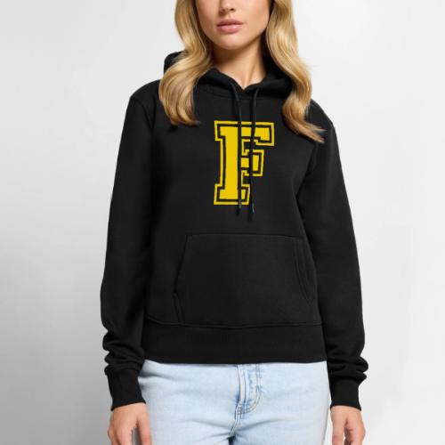Letter F – Capital Athletic Alphabet Monogram - Women's Premium Hoodie