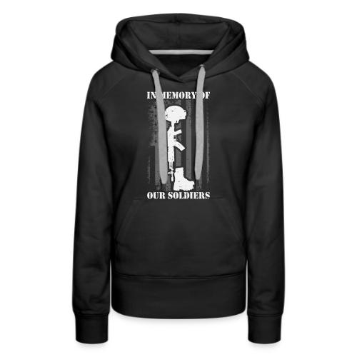 In Memory Of Our Soldiers - Women's Premium Hoodie
